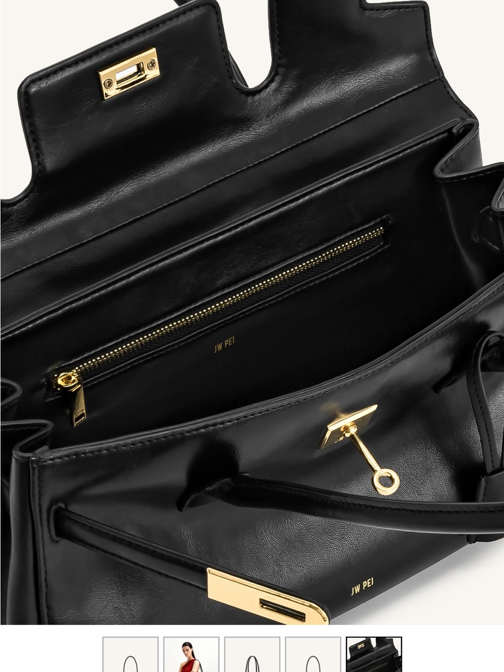 JW PEI Yara Shoulder Bag - Black - Picture 4 of 4